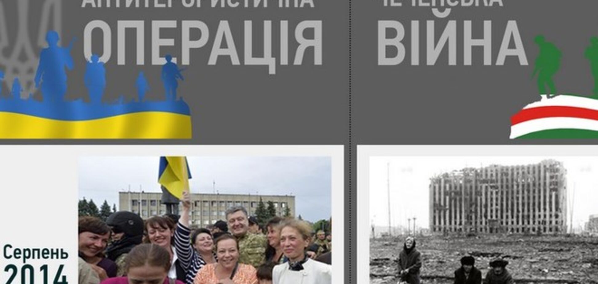РНБО порівняв чеченську війну з АТО на сході України: інфографіка