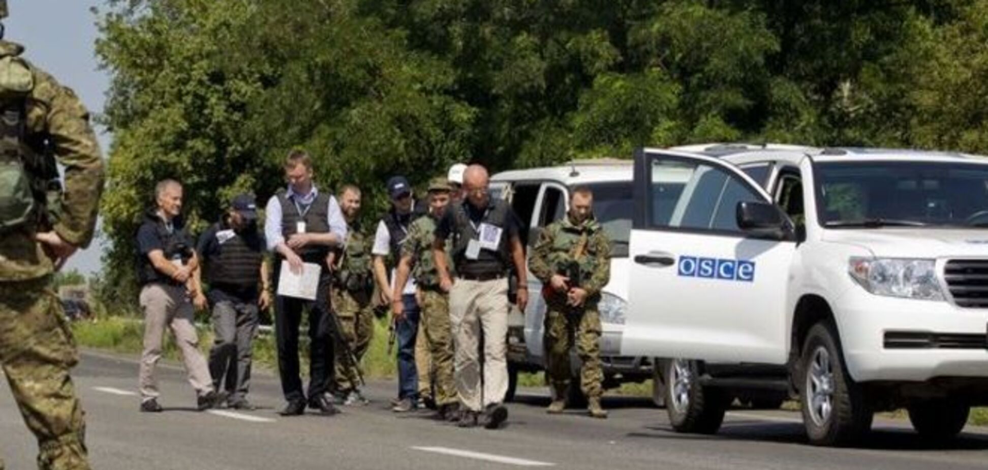 На Донетчине был обстрелян конвой миссии ОБСЕ