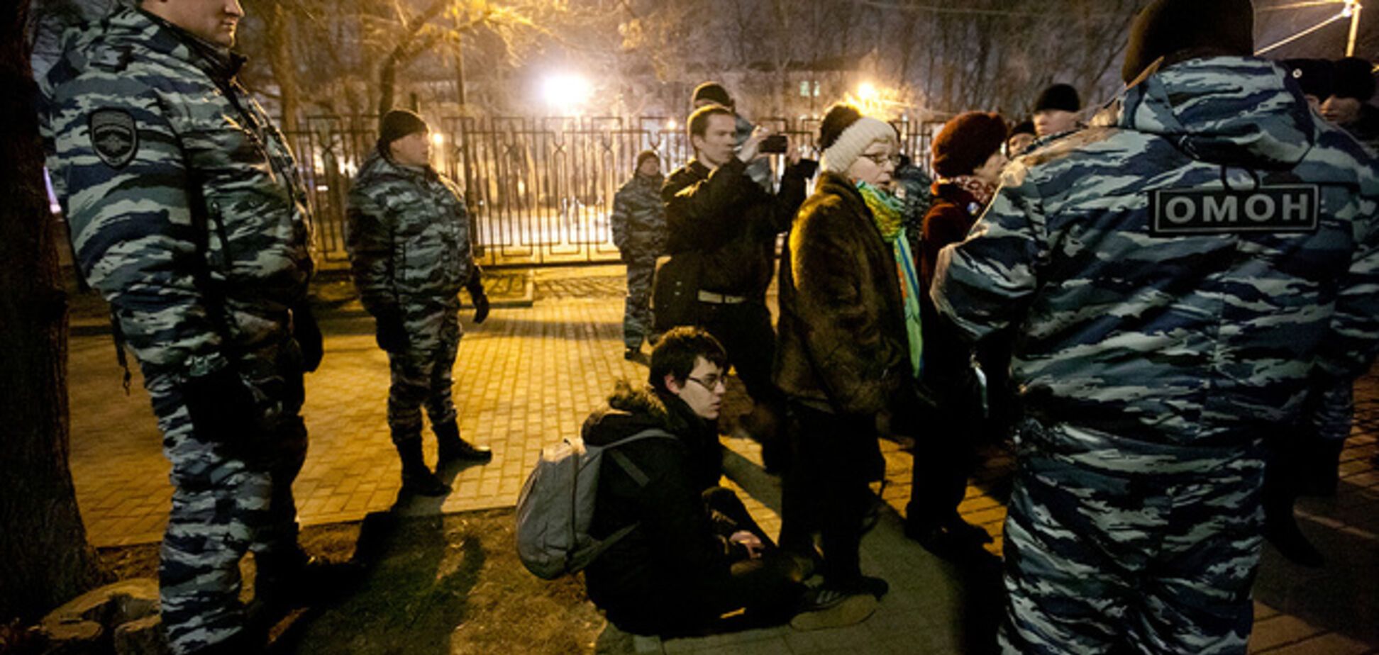'ДНР' - гори в пеклі. Москвичи вышли на шествие в честь годовщины Евромайдана