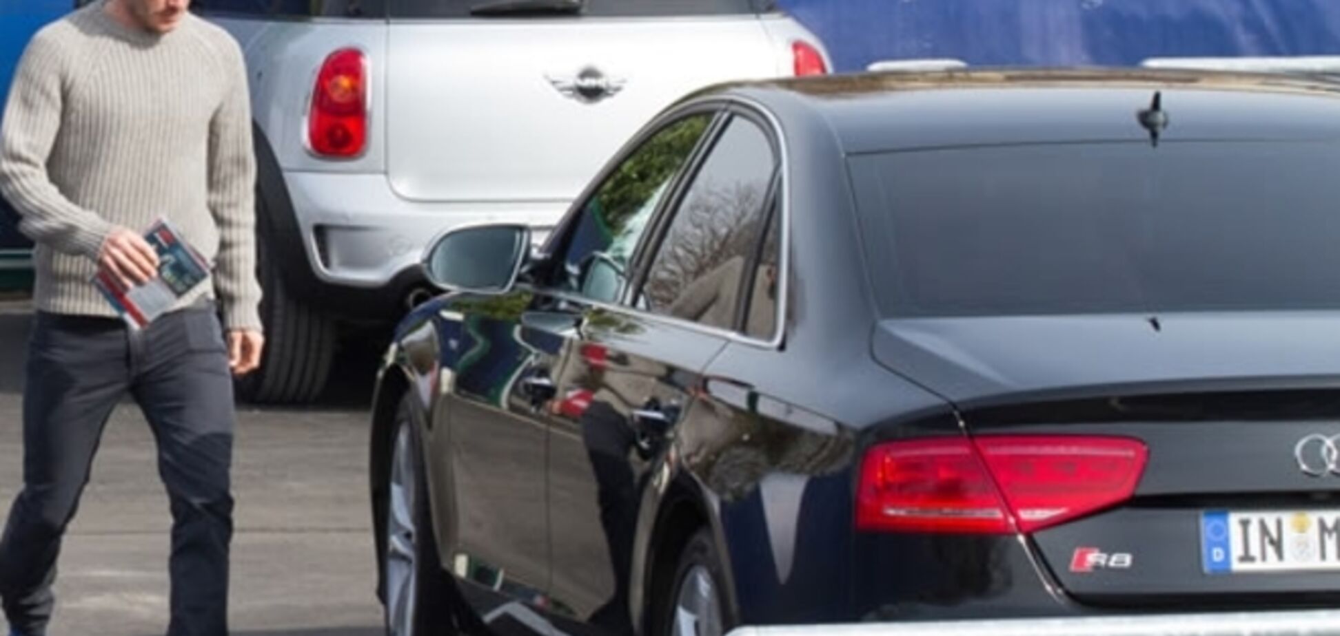 Бекхэм с сыном попали в аварию