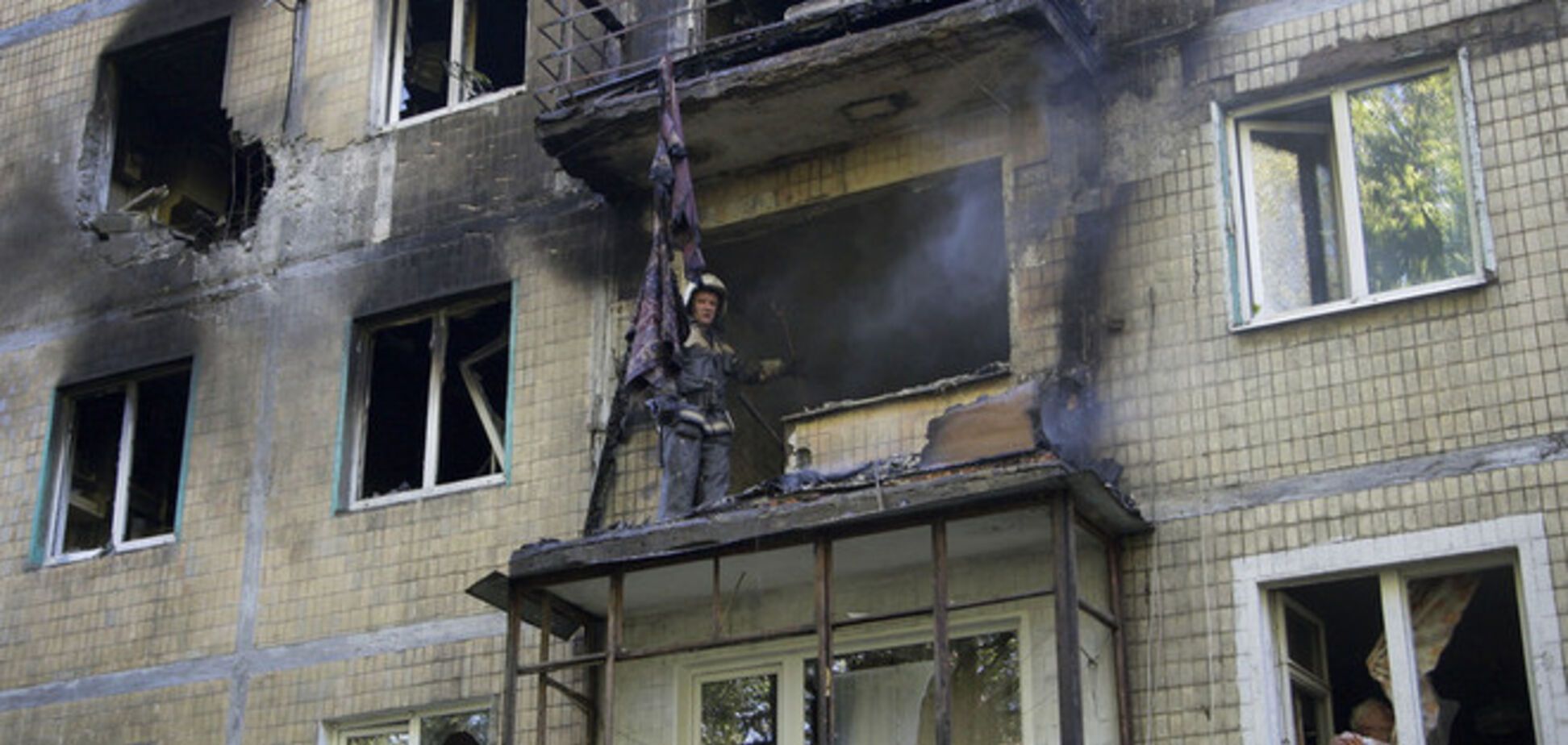 В результате боевых действий в Донецке разрушено шесть жилых домов