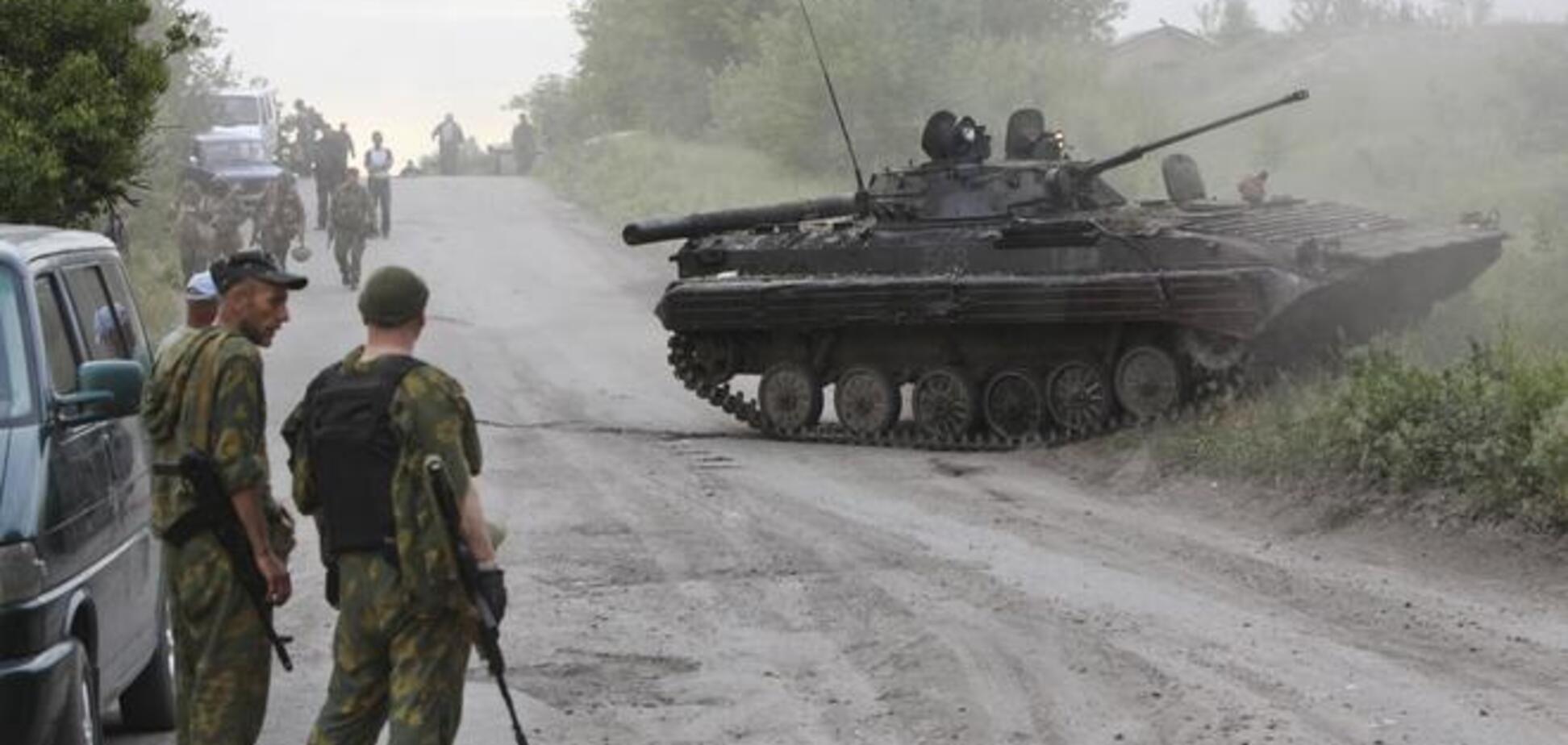Террористы из танков и минометов обстреляли позиции сил АТО под Мариуполем