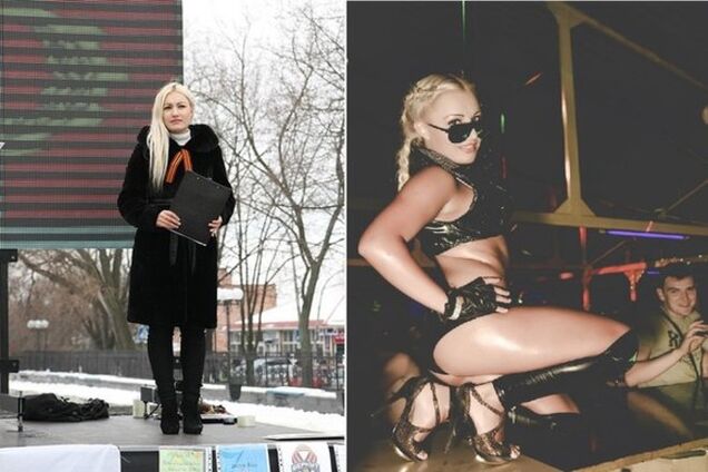 Стриптизерша-антимайдановка пригрозила лидеру террористов Мозговому расправой