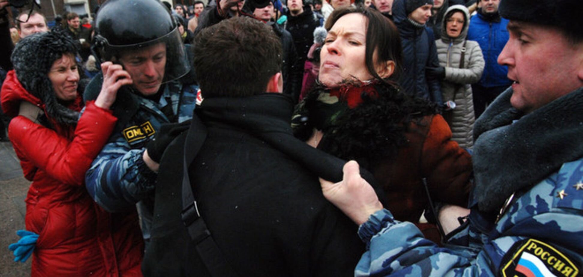 У Москві протести проти правління Путіна завершилися затриманнями