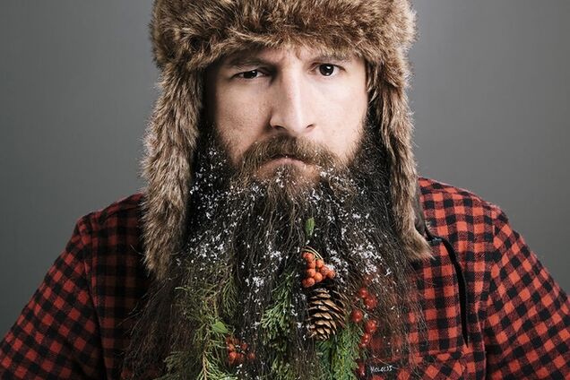 Рождественские украшения для бороды – новый модный тренд 