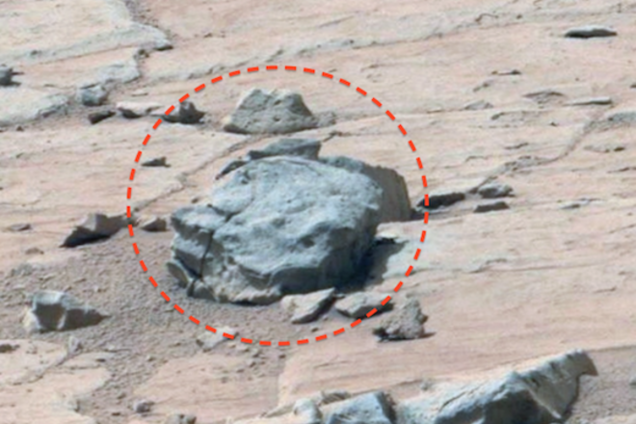 На Марсе обнаружили каменный череп гуманоида