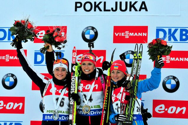 Украинка Семеренко завоевала бронзу в спринте на Кубке мира по биатлону