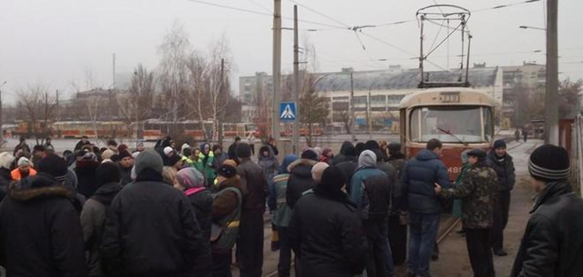 В Киеве после забастовки начали ездить трамваи
