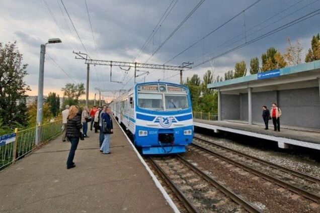 Киевская городская электричка отменила часть рейсов