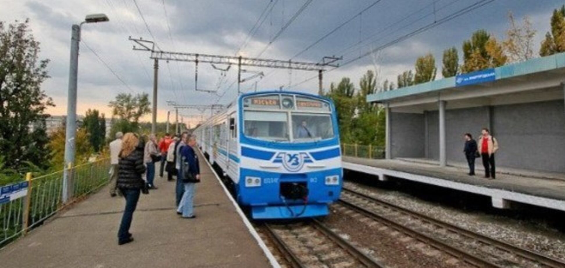 Киевская городская электричка отменила часть рейсов