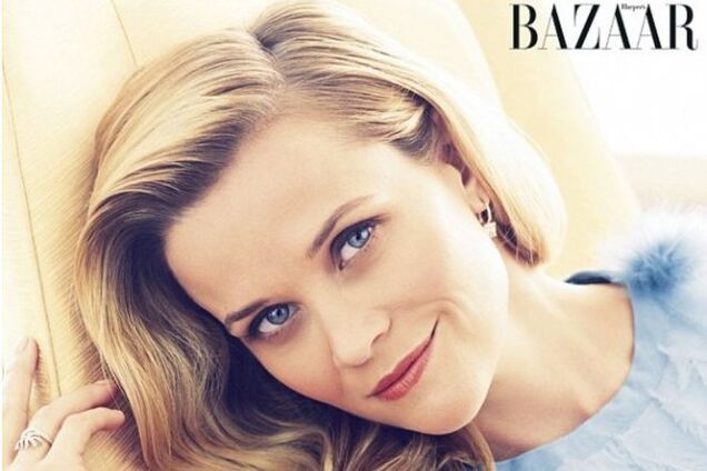 Блондинка в законе Риз Уизерспун в британском Harper’s Bazaar