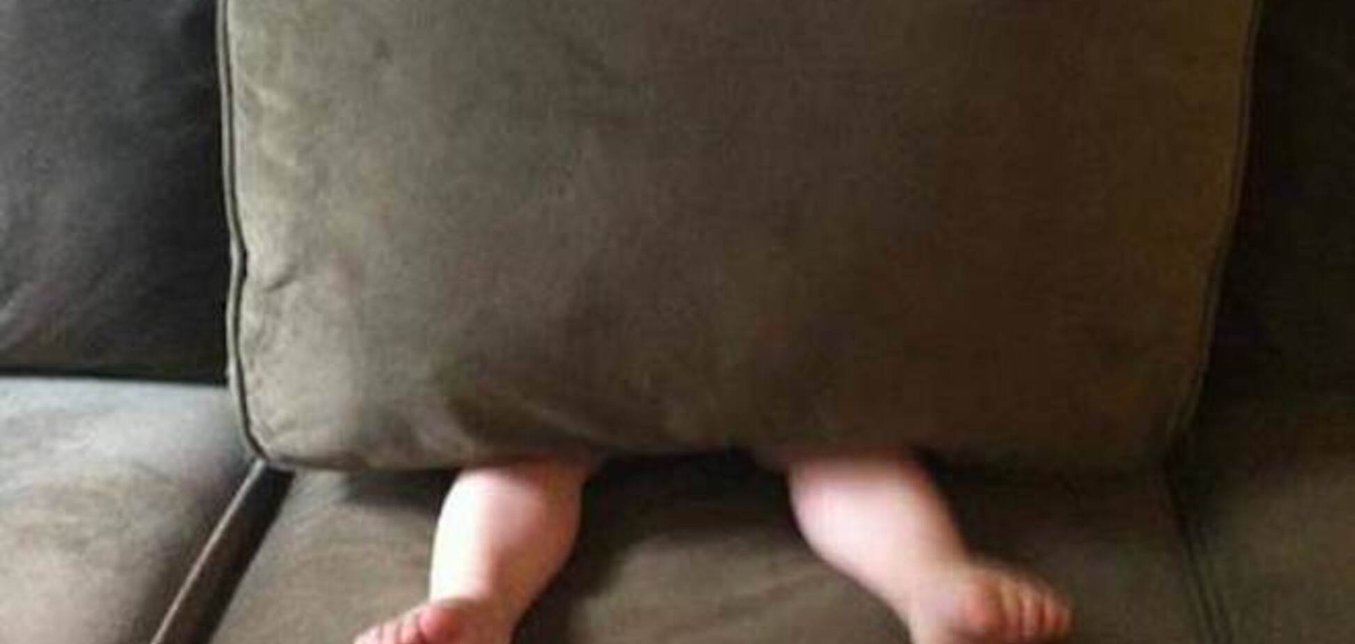 Фотографии детей, которые думают, что они надежно спрятались