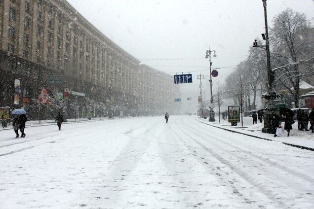 Киев встретит Новый год без снега