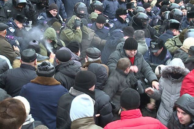 Милиция занялась беспорядками под Винницкой ОГА