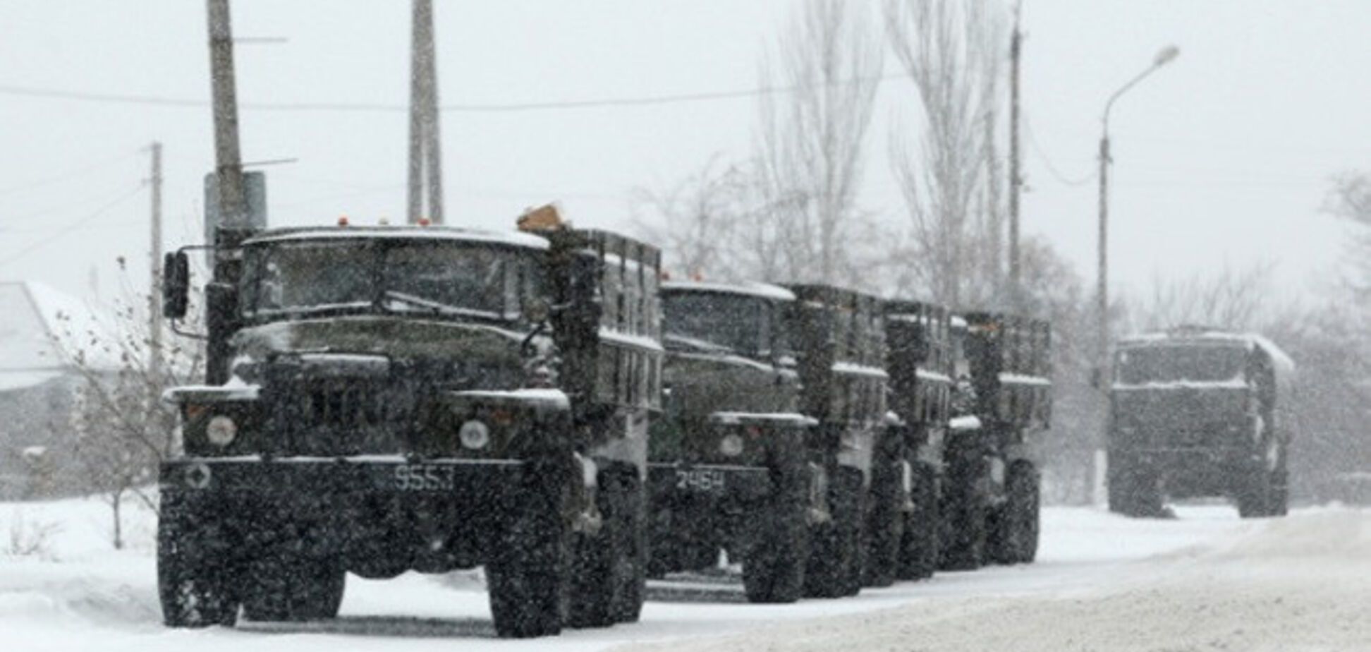 ОБСЕ зафиксировала сотню военных грузовиков под Донецком