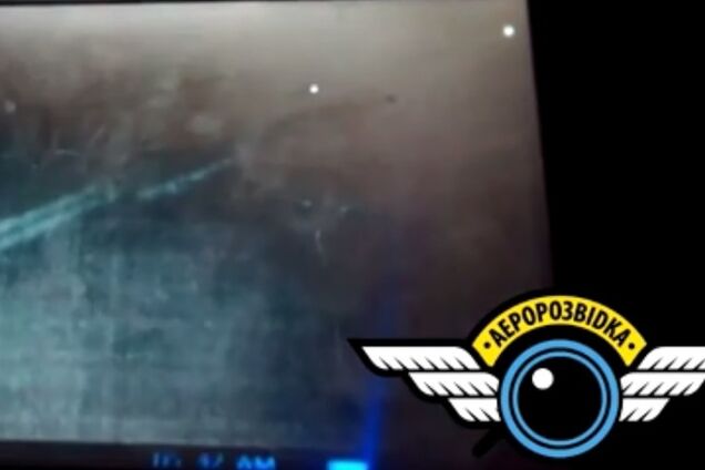 Украинская артиллерия разбомбила позиции террористов: видео с высоты птичьего полета