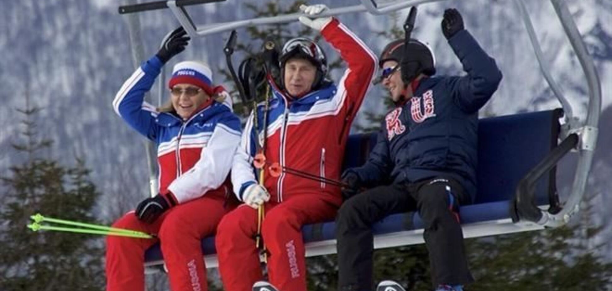 Как Медведев с Путиным на лыжах катались…