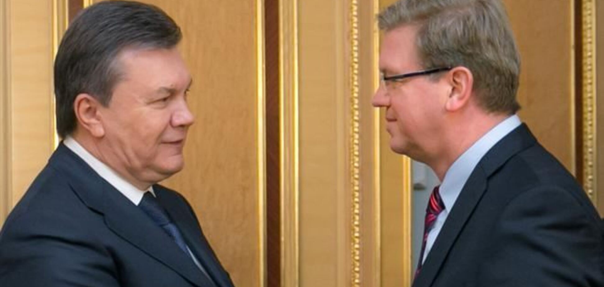 Янукович на зустрічі з Фюле похвалив ЄС за участь у стабілізації ситуації в Україні