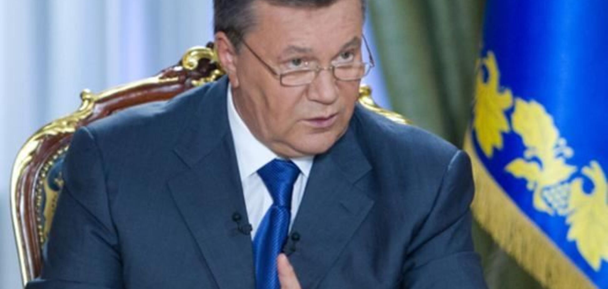 Вечером в пятницу украинские телеканалы покажут интервью Януковича