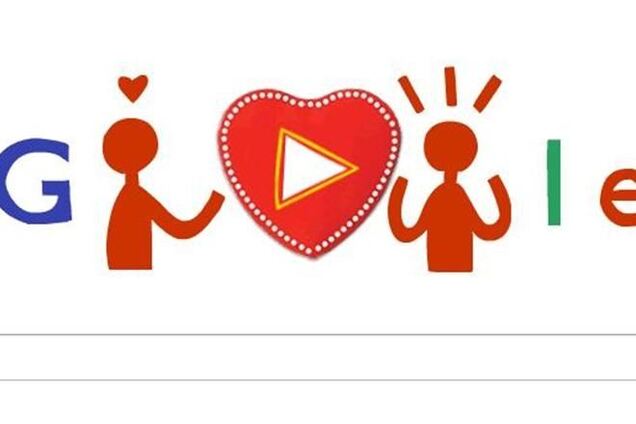 Google разработала doodle для влюбленных