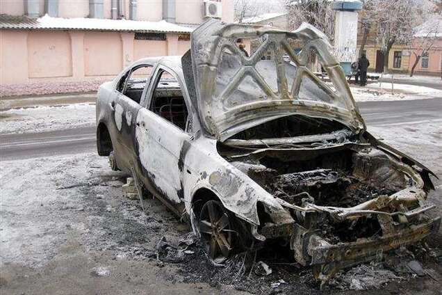 На Кіровоградщині спалили автомобіль свободівця
