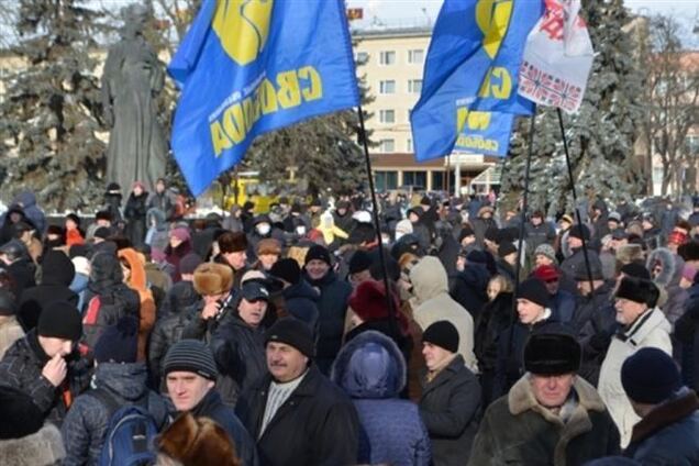 В Луцке требовали освобождения Тимошенко