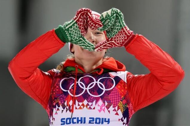Сочи-2014. Биатлонистка Домрачева заработала на Олимпиаде $450 тыс. призовых