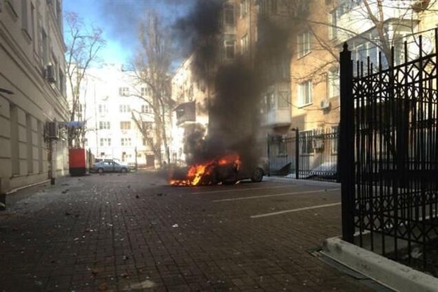 Для защиты офиса Партии регионов на Липскую прибыл 'Беркут'