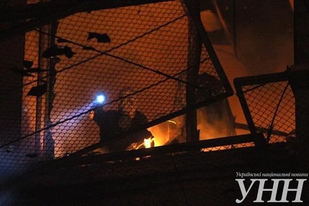 У палаючому Будинку профспілок обрушилося перекриття між поверхами