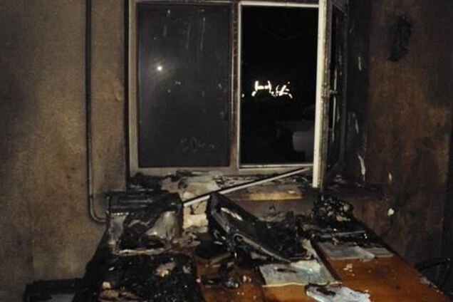 У Броварах невідомі підпалили будівлю ДАІ