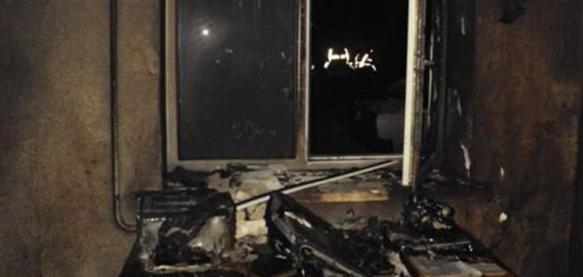 В Броварах неизвестные подожгли здание ГАИ 