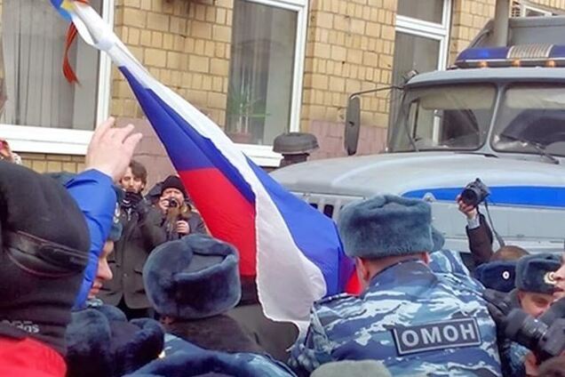 У Москві поліція затримала активістів під час виконання гімну України