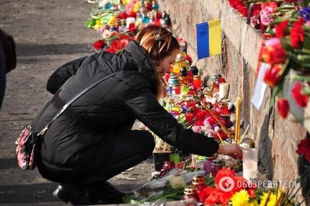 На Майдане вспоминают погибших