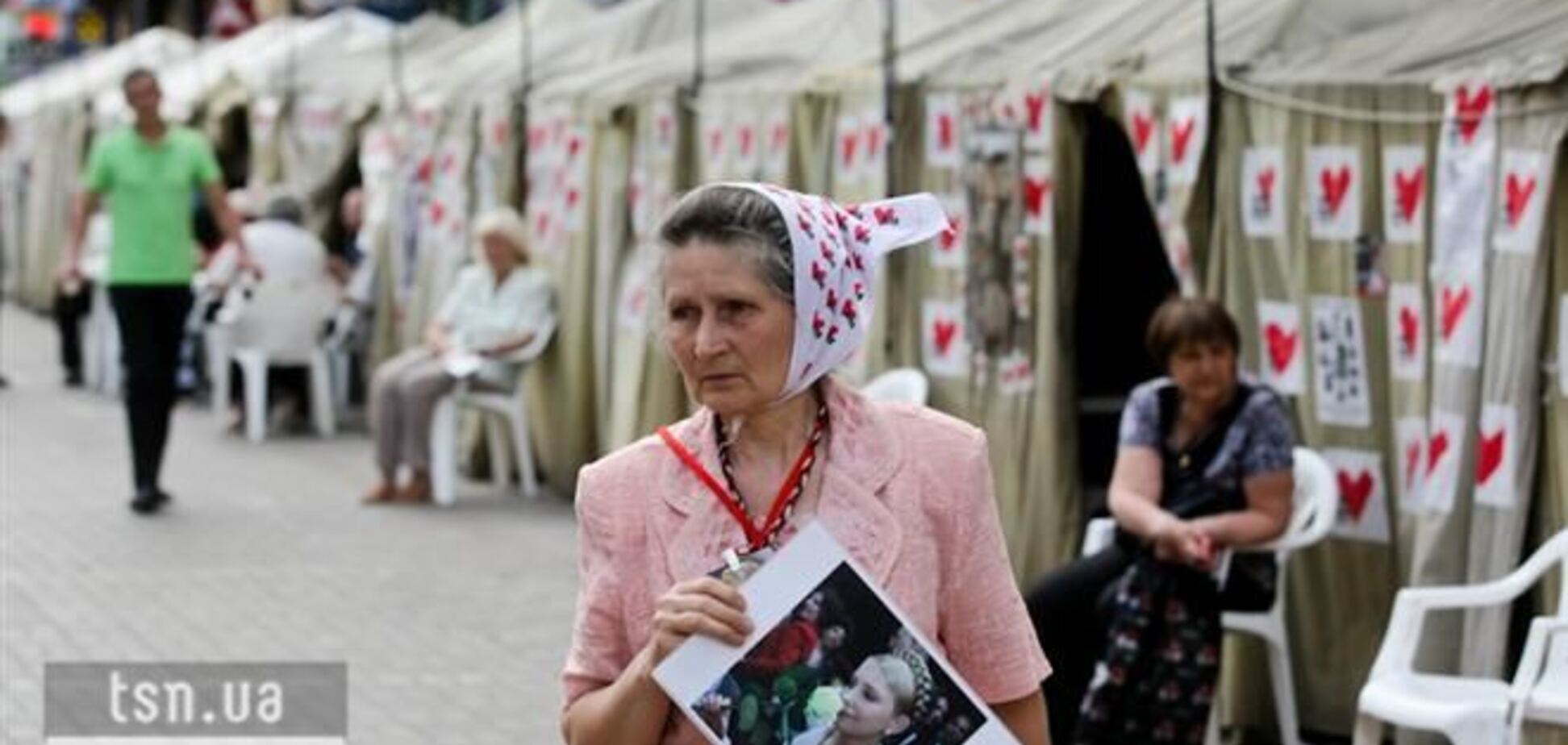 В Киеве люди из палаток в поддержку Тимошенко никуда не уйдут