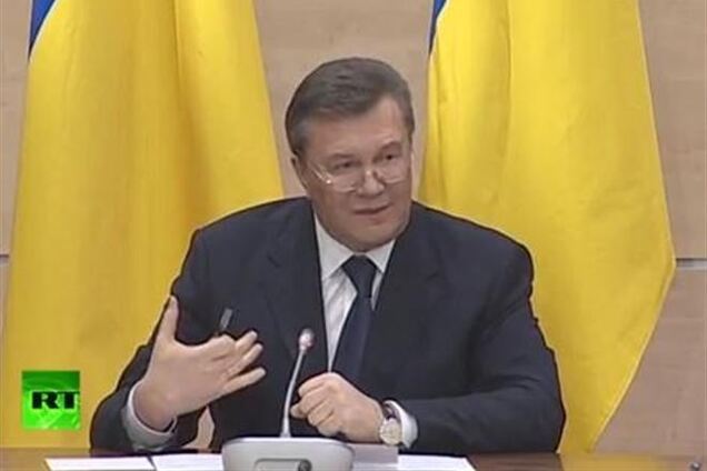 Янукович возложил ответственность за дефолт на новую власть, ЕС и США