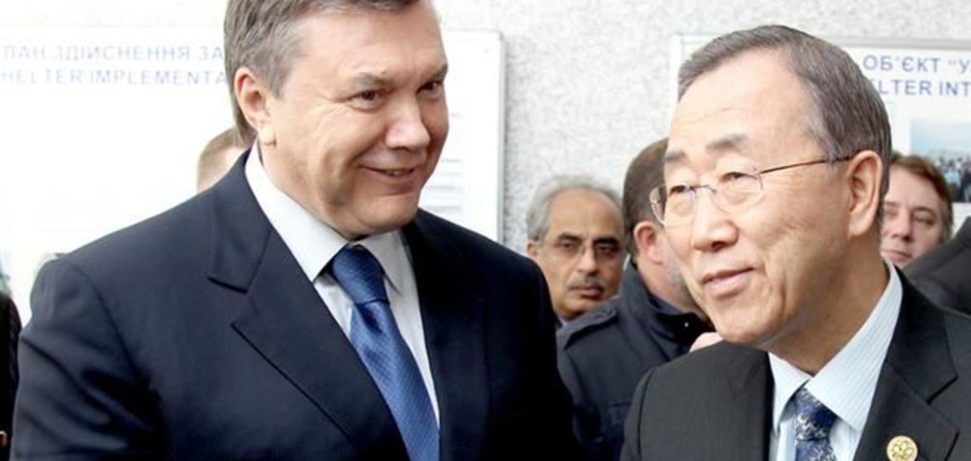 Янукович пообещал генсеку ООН не допустить эскалации конфликта в Украине