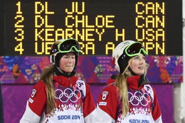 Сочи-2014. Сестры из Канады добыли 'золото' и 'серебро' в могуле