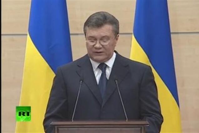 Янукович звинуватив нову владу України в тому, що відбувається в Криму