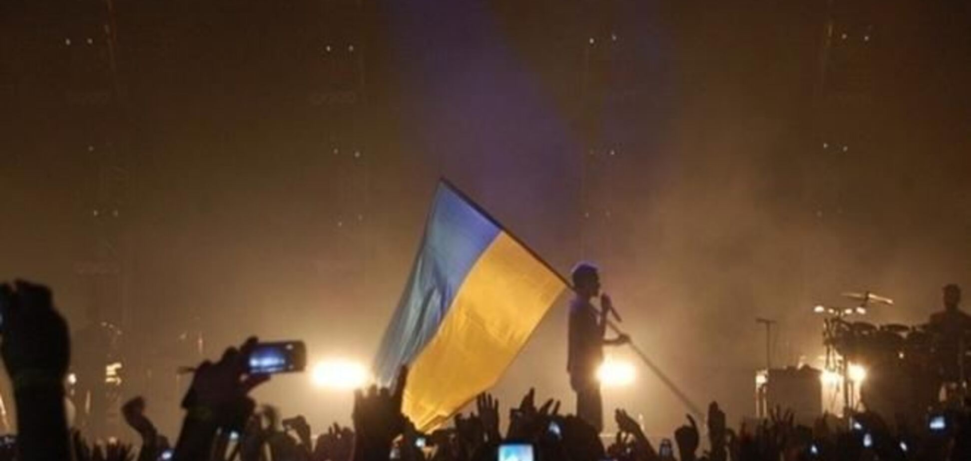 Джаред Лето в Киеве размахивал флагом Украины