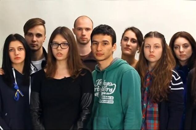 В сети появилось видеообращение студентов-крымчан, учащихся в Киеве, к жителям Крыма
