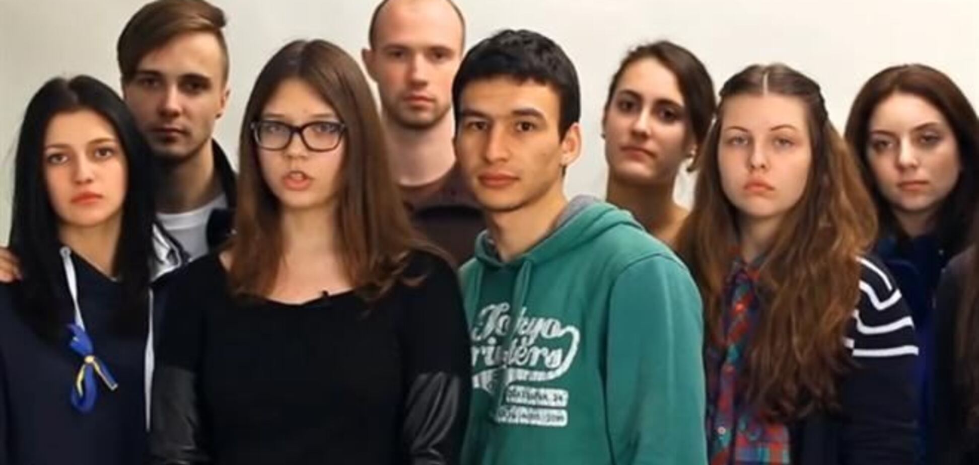 У мережі з'явилося відеозвернення студентів-кримчан, учнів у Києві, до жителів Криму
