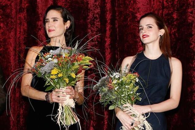 Эмма Уотсон и Дженнифер Коннелли на премьере 'Ноя': черные лебеди