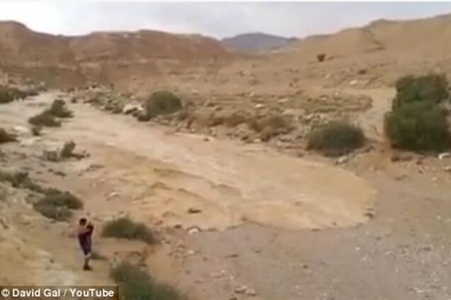 Невероятный момент возрождения реки в израильской пустыне