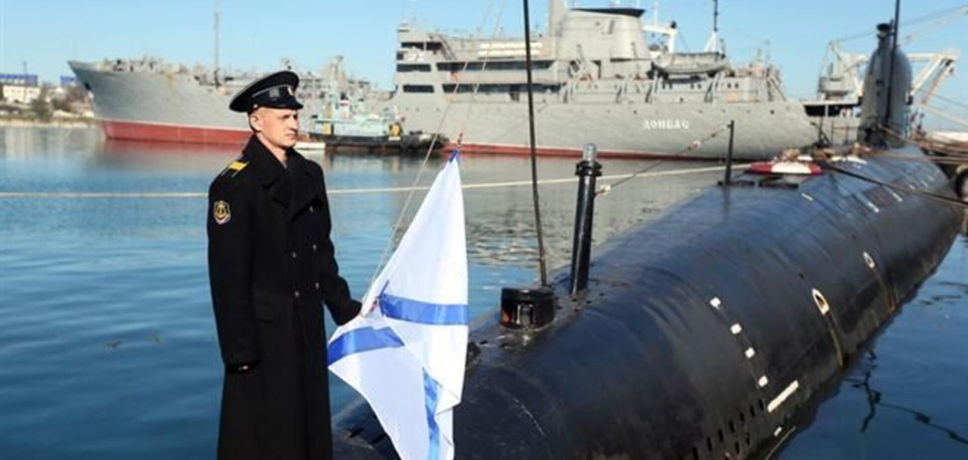На підводному човні 'Запоріжжя' підняли Андріївський прапор