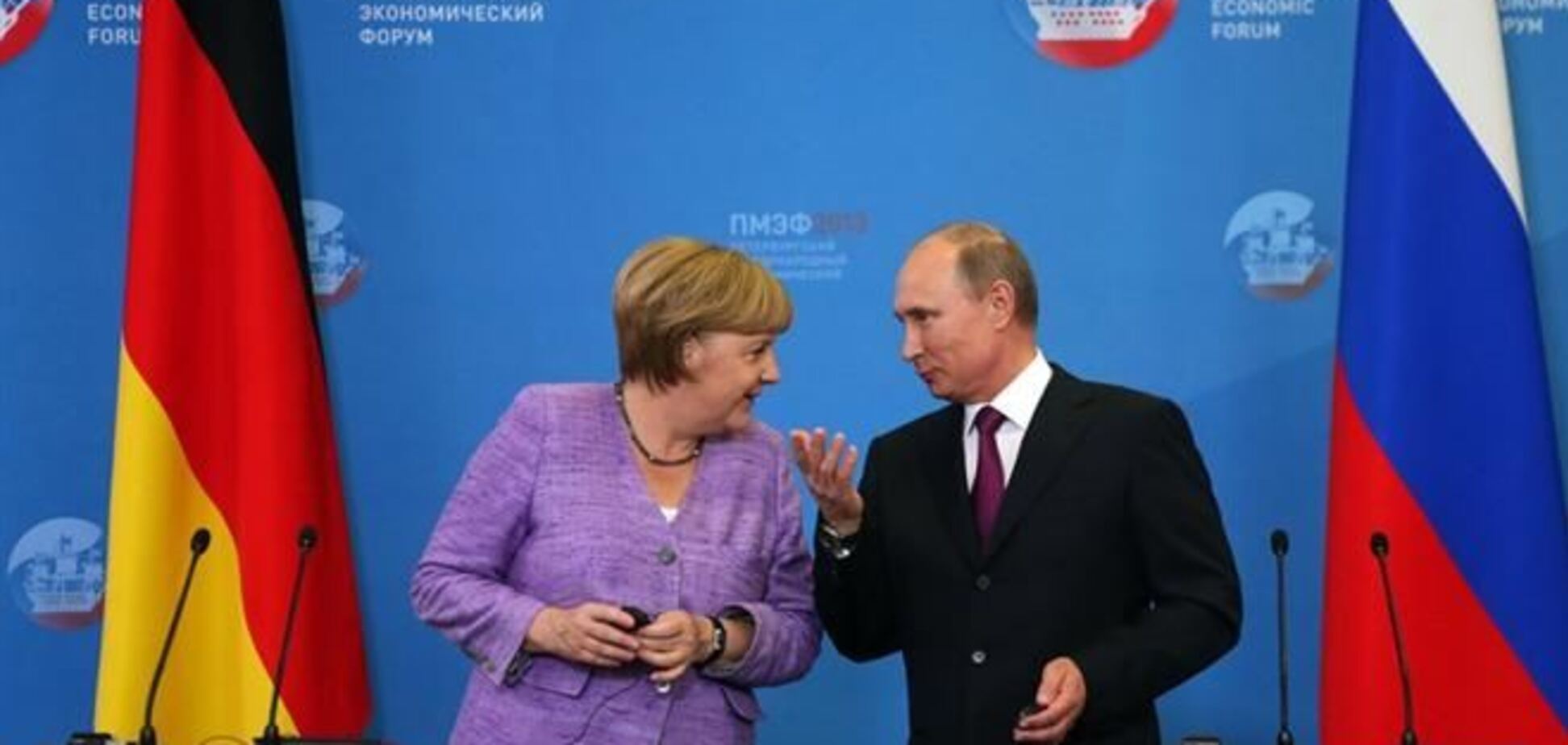 Путин и Меркель обсудили аннексию Крыма Россией