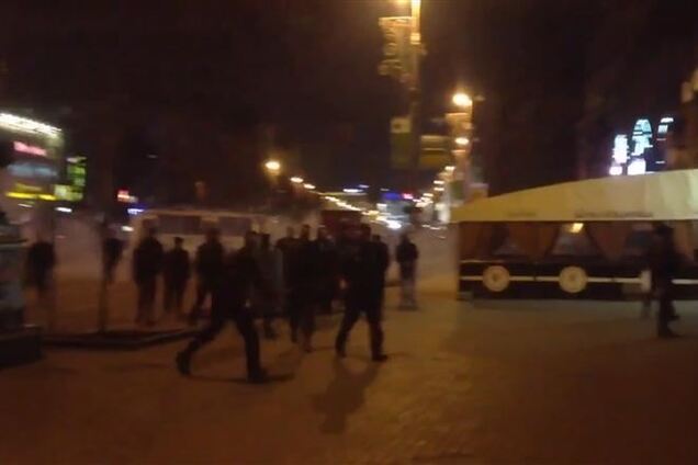 'Правый сектор' ночью провел учения в Киеве