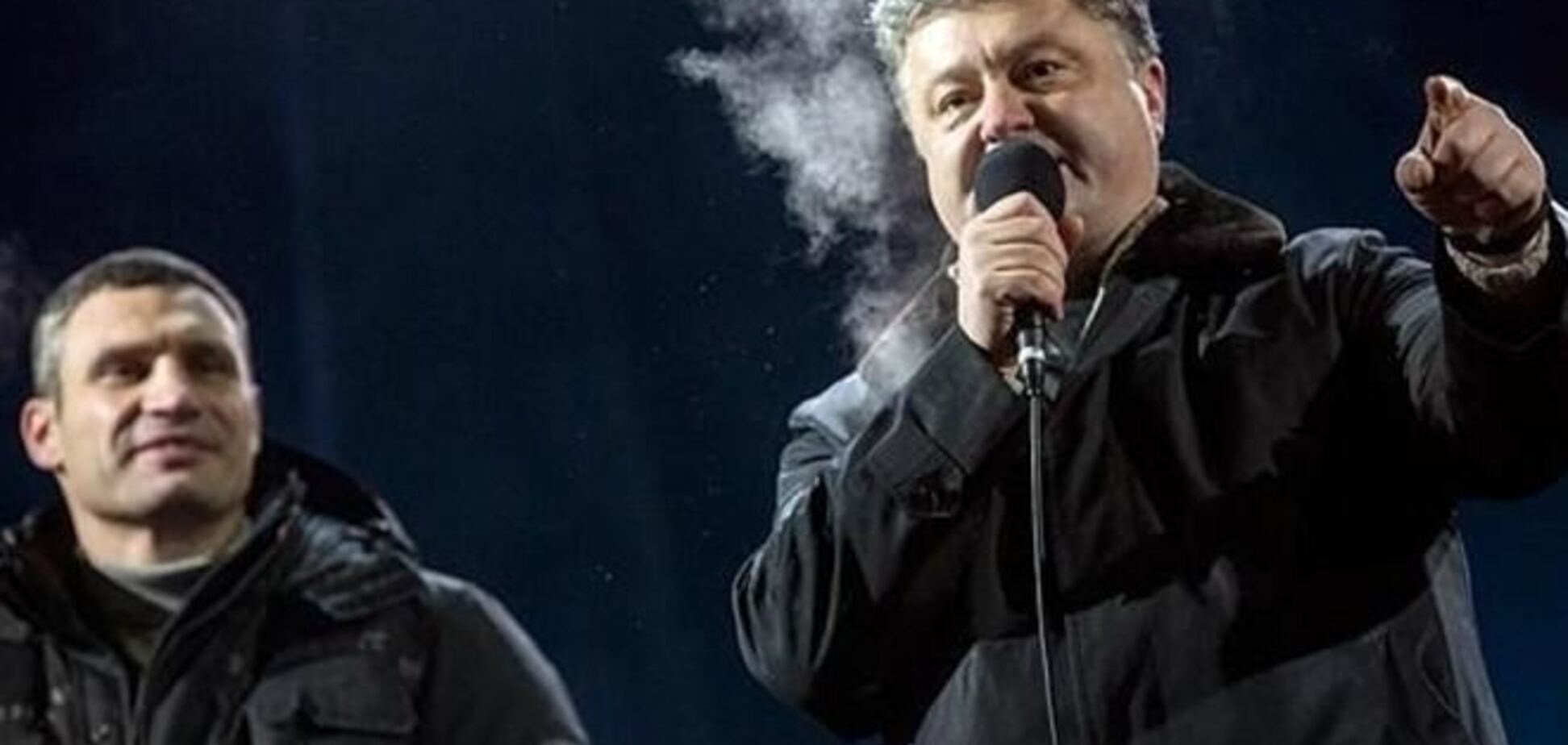 На объявленное без политиков вече на Майдане пришли Кличко и Порошенко