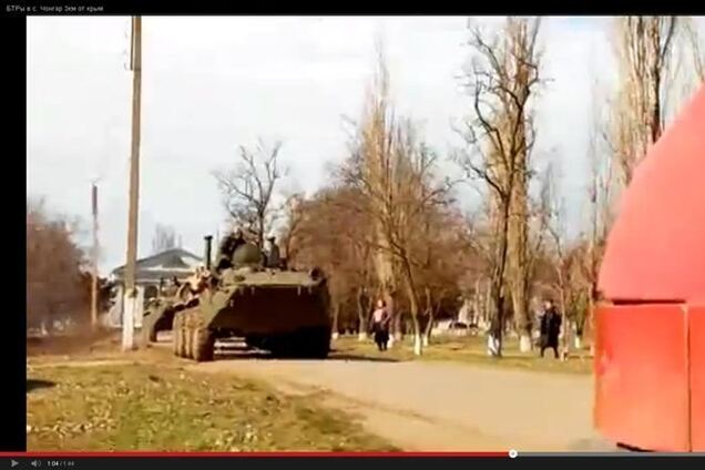 Российские БТРы были замечены в Херсонской области