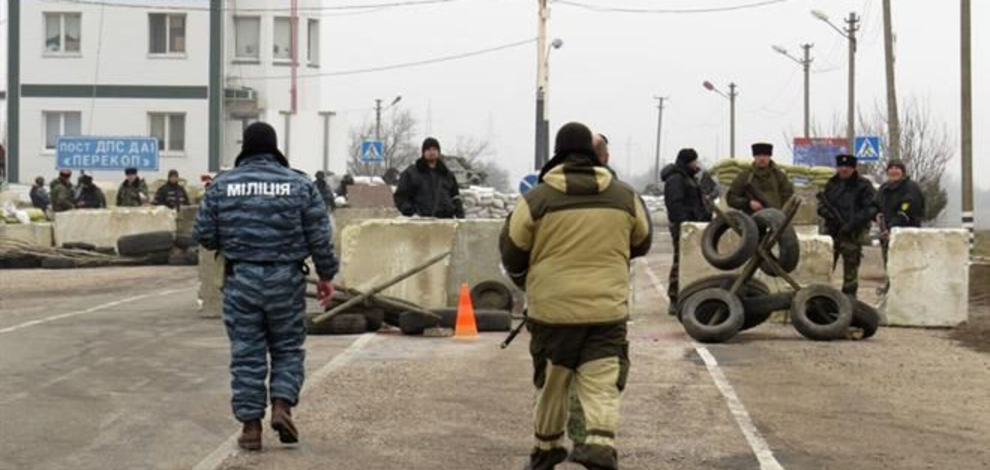 В Крыму российские боевики остановили делегацию ОБСЕ выстрелами