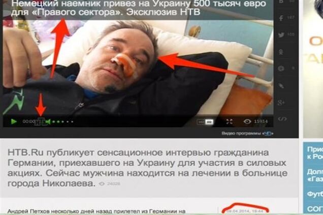 Новый 'ляп' российского ТВ: жертва радикалов и 'наемник - радикал' в одном лице